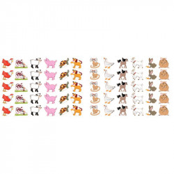 POCHETTE DE 420 GOMMETTES FANTAISIES ASSORTIES