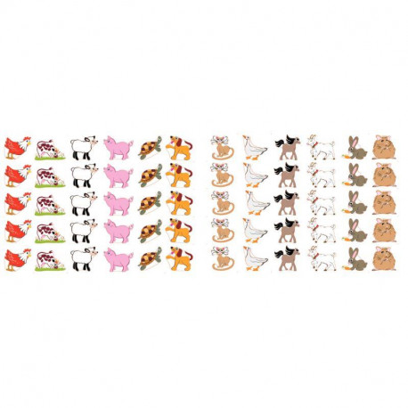 POCHETTE DE 420 GOMMETTES FANTAISIES ASSORTIES