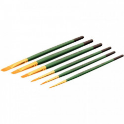 POT DE 144 PINCEAUX ET BROSSES EN POILS SYNTHÉTIQUES PLUSIEURS TAILLES