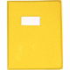 PROTÈGE-CAHIER CRISTAL 17 X 22CM 22/100 COLORIS JAUNE
