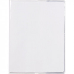 PROTÈGE CAHIER PVC 17X22 INCOLORE À RABATS