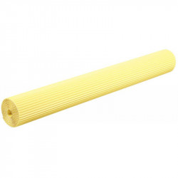 ROULEAU DE CARTON ONDULÉ 2M X 0,70 CM COULEUR CITRON