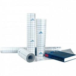 ROULEAU DE PELLICULE ADHÉSIVE CRISTAL  COUVRE LIVRE 25X0,62 M