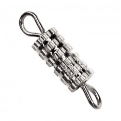 SAC 20 FERMOIRS A VIS COLORIS ARGENT