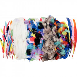 SAC DE 1000 PLUMES ASSORTIES - ENVIRON 82GRAMMES