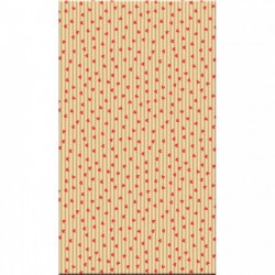 SACHET DE 50 POCHETTES KRAFT 11X21+5CM CŒURS