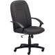 SIEGE FAUTEUIL MEFISTO SIMILI CUIR NOIR BASCULANT CENTRE DOSSIER FIXE H71 CM /ASSISE L 49XP 46 CM HAUTEUR DE 40 A 52 CM NOIR ACC
