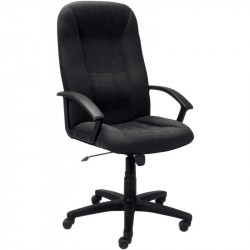 SIEGE FAUTEUIL MEFISTO TISSU NOIR NOIR BASCULANT CENTRE DOSSIER FIXE H71 CM /ASSISE L 49XP 46 CM HAUTEUR DE 40 A 52 CM NOIR ACCO