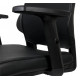 SIEGE ROTATIF FAUTEUIL SIMILI CUIR NOIR ASSISE AJUSTABLE