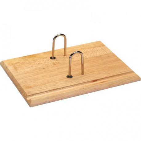 SOCLE  BLOC ÉPHÉMÉRIDE AVEC 2 ANNEAUX EN MÉTAL ET AUGET