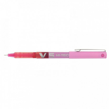 STYLO ROLLER POINTE AIGUILLE ROSE HI-TECPOINT BX-V5 PILOT 