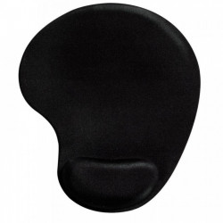 TAPIS SOURIS NOIR AVEC REPOSE POIGNETS GEL L23Xl20XEP0,5 A 3CM 