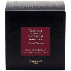 THÉ NOIR RUSSE DAMMANN BOITE DE 25 SACHETS AGRUMES BERGAMOTE 