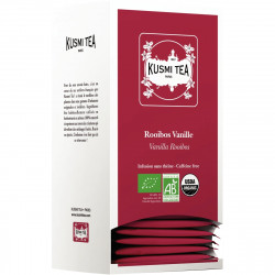 THE ROOIBOS VANILLE KUSMI TEA BTE 25 SACHETS  BIO FAB France