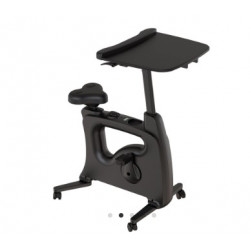 VELO DE BUREAU STATION DE TRAVAIL ERGONOMIQUE MOBILE ET SILENCIEUX COULEUR NOIR