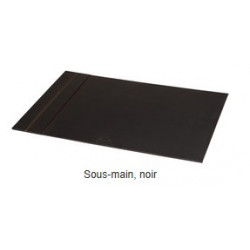 SOUS MAIN SIMILU CUIR L600X400XRABAT SUR LA GAUCHE NOIR 118806C