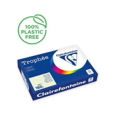 PAPIER TROPHEE A3 160G VERT PALE RTE X250F 1143C