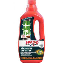 DÉBOUCHEUR ET ENTRETIEN 3EN1 ENTRETIEN PARFUME  20 MINUTES  ECOCERT FLACON 1L SPADO FAB France 