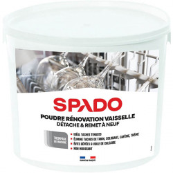 LAVE VAISSELLE POUDRE REVOVATION VAISSELLE SEAU 5KG SPADO  FAB France 
