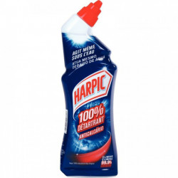 GEL WC DETARTRANT HARPIC 100% 750ML DETARTRANT ANTI CALCAIRE FAB France BIOCIDE BACTERICIDE  EN1276 EN13697 FONGICIDE EN1650 VIR
