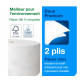 PAPIER HYGIENIQUE TOILETTE *PQT6 RL DE 1900F ADVANCED JUMBO TORK 472118 T1 380M ECOLABEL FAB FRANCE