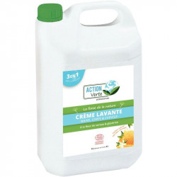 SAVON BIDON 5L CRÈME LAVANTE NETTOYANTE MAIN, CORPS, CHEVEUX PARFUM MIEL FLEUR D''ORANGER