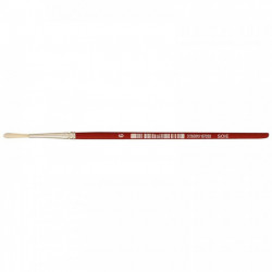 10 BROSSE RONDE SOIE BLANC N 6