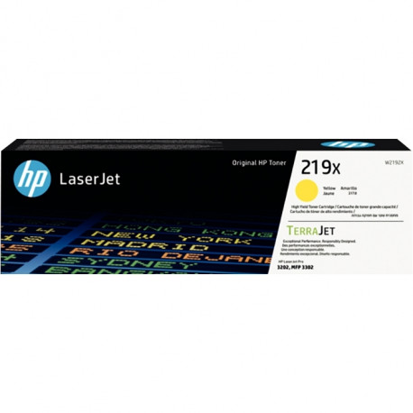 219X TONER JAUNE AUTHENTIQUE (W2192X) HP