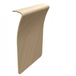 Accoudoir Hizia bois. H53,5 L38,5 CM Forme arrondie pour un style épuré et tendance. Mélaminé en bouleau. Permet de casser les l