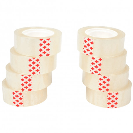 ADHÉSIF TRANSPARENT 19X33 **PQT8* ROULEAU  TOP PRIX 