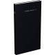 AGENDA BANQUIER LONG 1 VOLUME NOIR 14.3x32.5cm 1 jour sur 2 pages