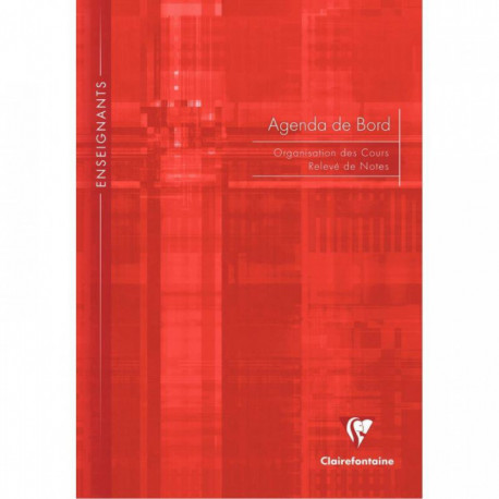 AGENDA DE BORD NON MILLÉSIMÉ, 144 PAGES, FORMAT A4 : 21X29,7 CM