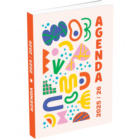 AGENDA DE POCHE 11,9X16,3CM DÉCOR "AU JARDIN" 12 mois  septembre à aout 1 page par jour sauf le week-end