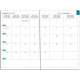 AGENDA MENSUEL EASYSLIM MINILABO 10X15CM IVOIRE 12 mois de janvier à décembre. Le mois sur 2 pages