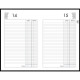 AGENDA PERPÉTUEL DE CAISSE 14X22CM NOIR 12 mois de Janvier à Décembre. 1 jour par page