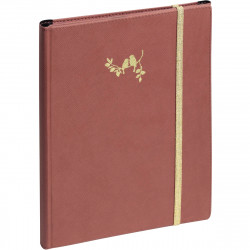 AGENDA SEMAINIER ALL IN ONE 15X21 ROSE 16 mois de septembre à décembre. La semaine sur 2 pages 