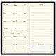 AGENDA SEMAINIER  ESPACE 17 9X17,5CM ASSORTI 12 mois de Janvier à Décembre. La semaine sur 1 page