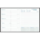 AGENDA SEMAINIER ESPACE22 18,5X22,5CM NOIR 12 mois Janvier à Décembre. La semaine sur 2 page