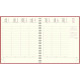AGENDA SEMAINIER EUROTIME 18W SWAN BORDEAUX 15x17cm 12 mois Janvier à Décembre. La semaine sur 2 pages