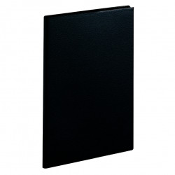 AGENDA SEMAINIER EXDI 16X24CM NOIR 12 mois août à juillet. La semaine sur 2 pages