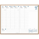AGENDA SEMAINIER HARMONY 16X24CM PÉCAN 13 mois, de Décembre à Décembre La semaine sur 2 pages
