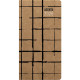 AGENDA SEMAINIER KRAFT 9X17CM COURBES 13 mois de décembre à décembre. 1 semaine sur 2 pages