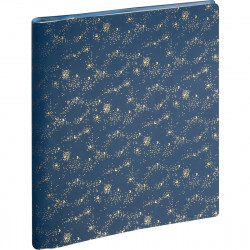 AGENDA SEMAINIER MÉLINE 18,5X22,5CM BLEU NUIT 16 mois de septembre à décembre. La semaine sur 2 pages