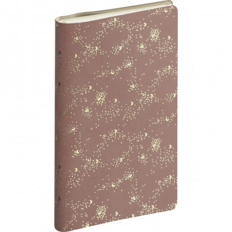 AGENDA SEMAINIER MÉLINE 9X16CM ROSE CLAIR 16 mois de septembre à décembre. La semaine sur 2 pages