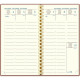 AGENDA SEMAINIER MÉLINE 9X16CM ROSE CLAIR 16 mois de septembre à décembre. La semaine sur 2 pages