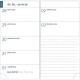 AGENDA SEMAINIER MINI LABO 9X17.5cm BLEU 12 mois, de Janvier à Décembre Semaine sur 2 pages