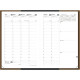 AGENDA SEMAINIER MINISTRE CLUB 16X24CM BRONZE 13 mois de Décembre à Décembre. La semaine sur 2 pages