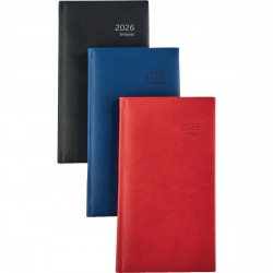 AGENDA SEMAINIER OPTIVISION 9X16CM ASSORTI 12 mois de janvier à décembre. La semaine sur 2 pages