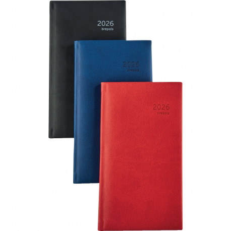 AGENDA SEMAINIER OPTIVISION 9X16CM ASSORTI 12 mois de janvier à décembre. La semaine sur 2 pages