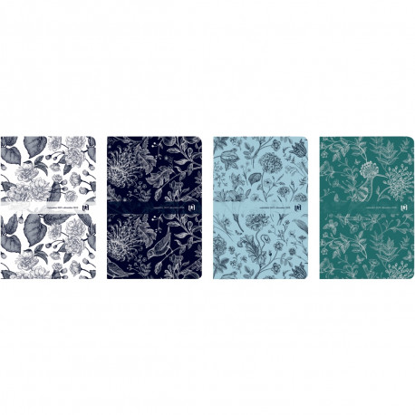 AGENDA SEMAINIER OXFORD 10X15cm ROMANCE 16 mois, de Septembre à Décembre La semaine sur 2 pages